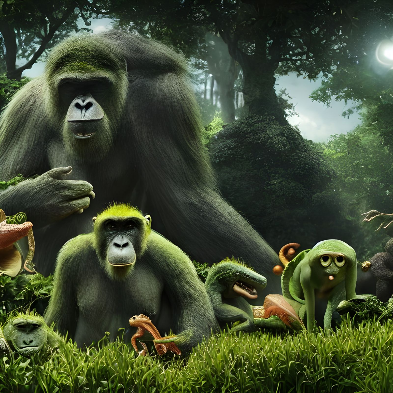 Lush Class M Planet with Diverse Wildlife