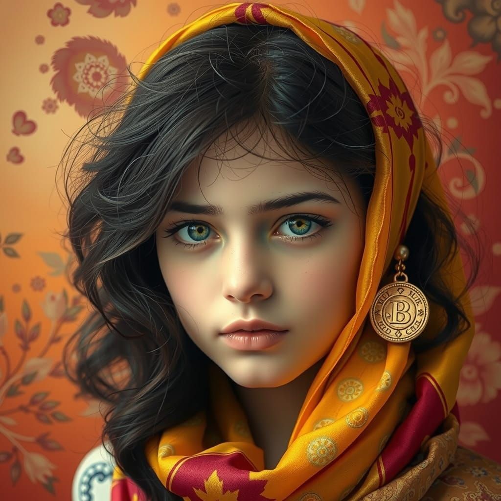 An image of a teenage girl with café au lait skin