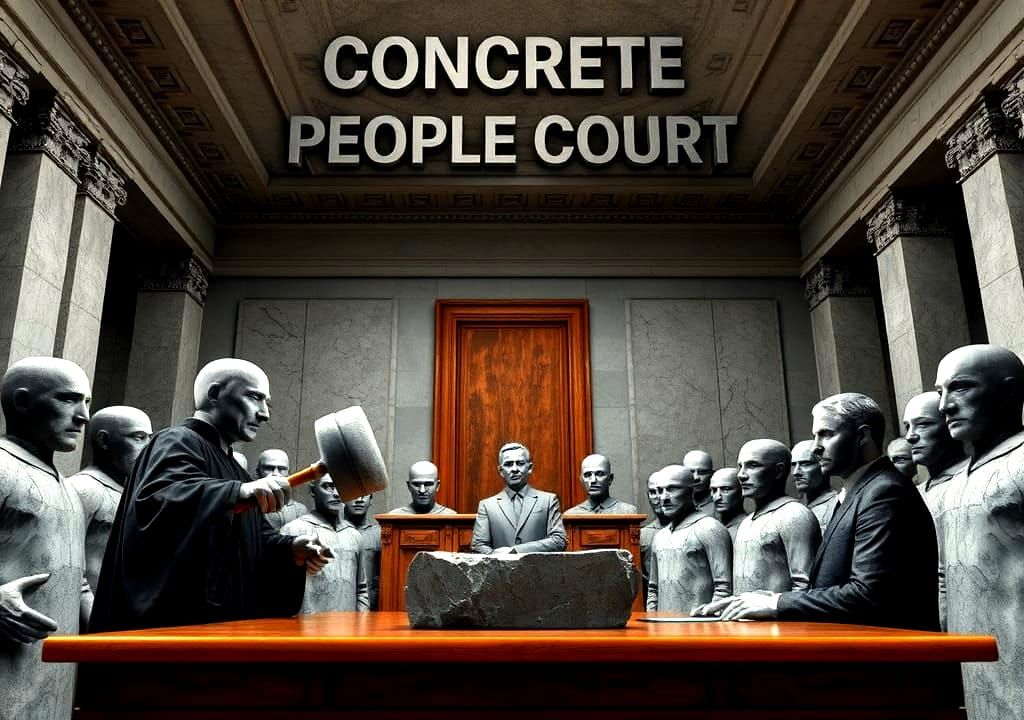 Concrete People's Court: Conceptual Art in Stone