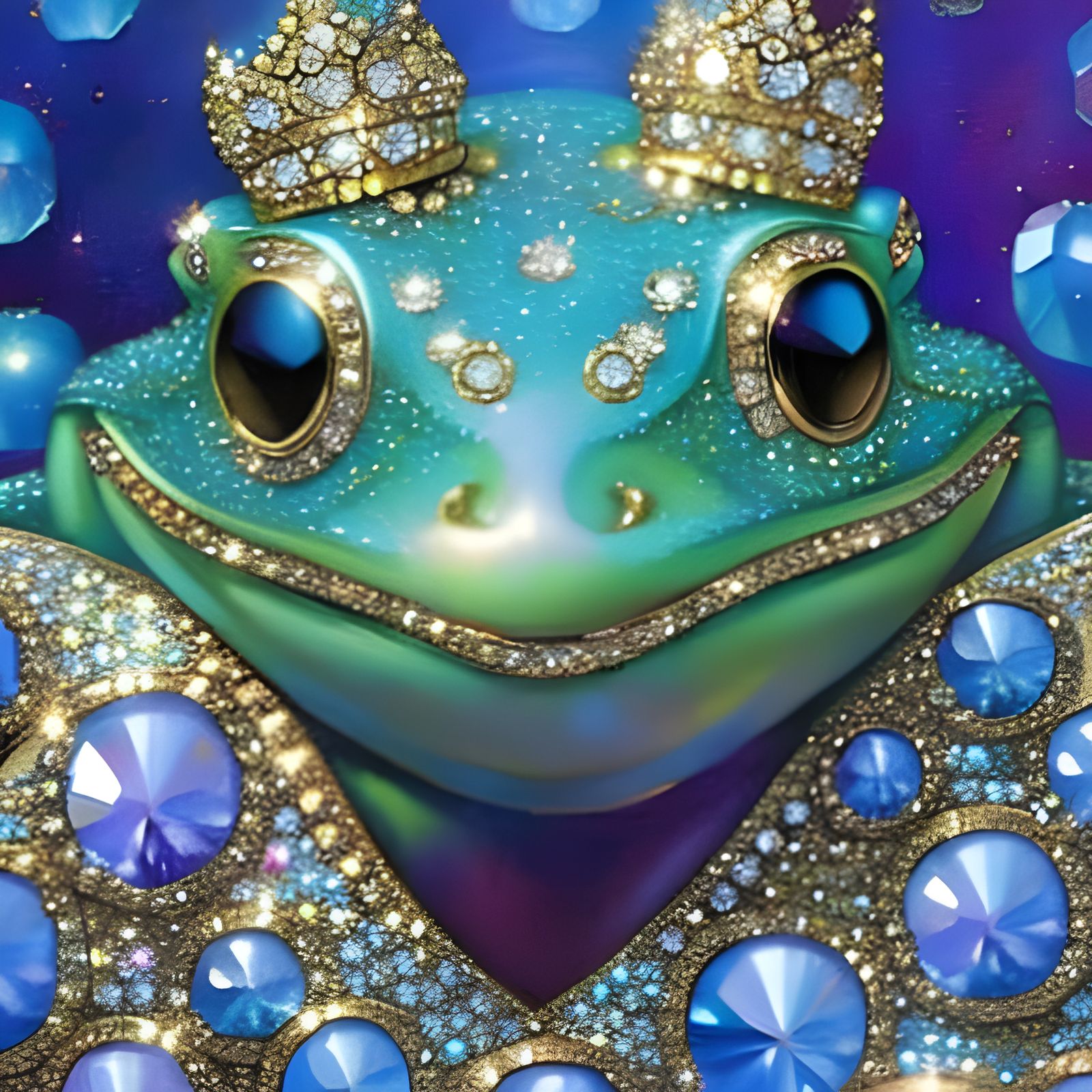 Diamond-Encrusted Frog in Luxury Setting