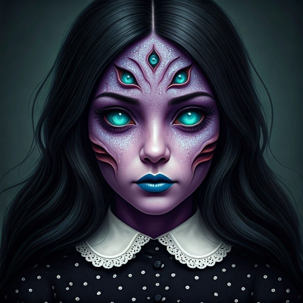 Eldritch Beauty with Turquoise and Cat's Eye