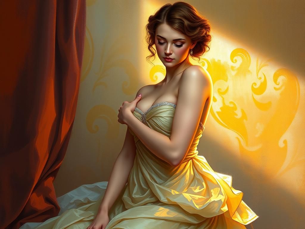 (Beautiful Voluptuous Goddess Woman Impressionism by Édouard...