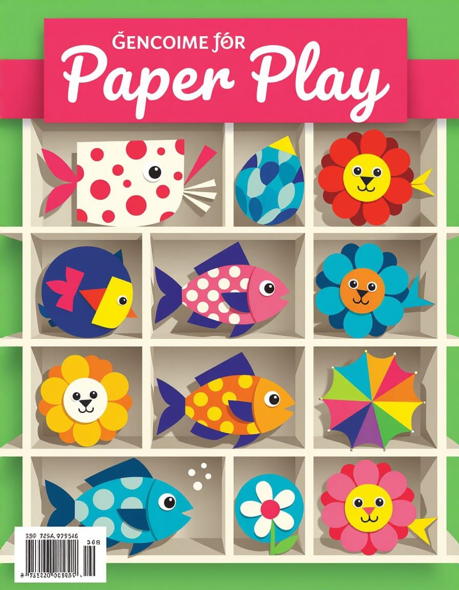 Colorful Paper Art: Playful Abstract Design