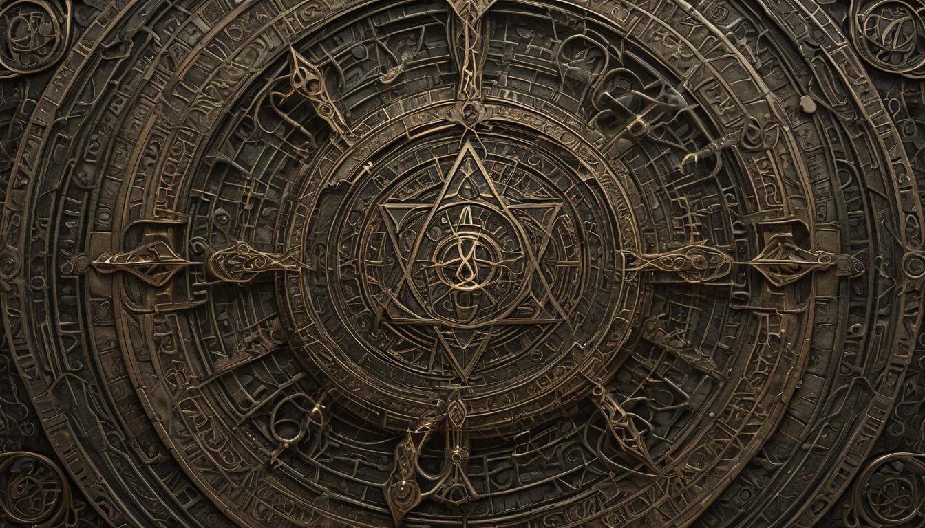 Mysterious Talisman in Ancient, Mystic Chamber