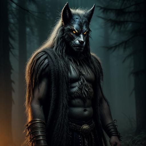 Nigerian Prince Transformation in Dark Fantasy Style