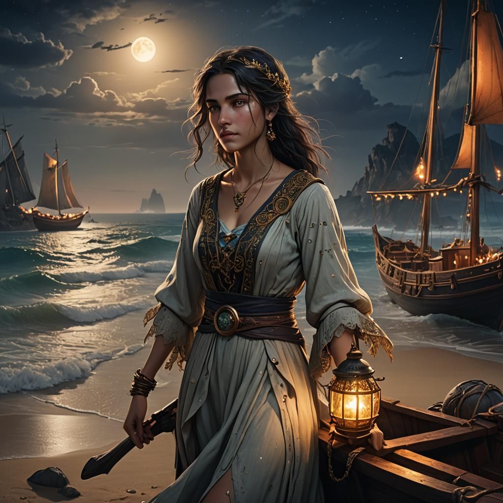 Persian Woman's Lament: Night, Lights, and Sorrow