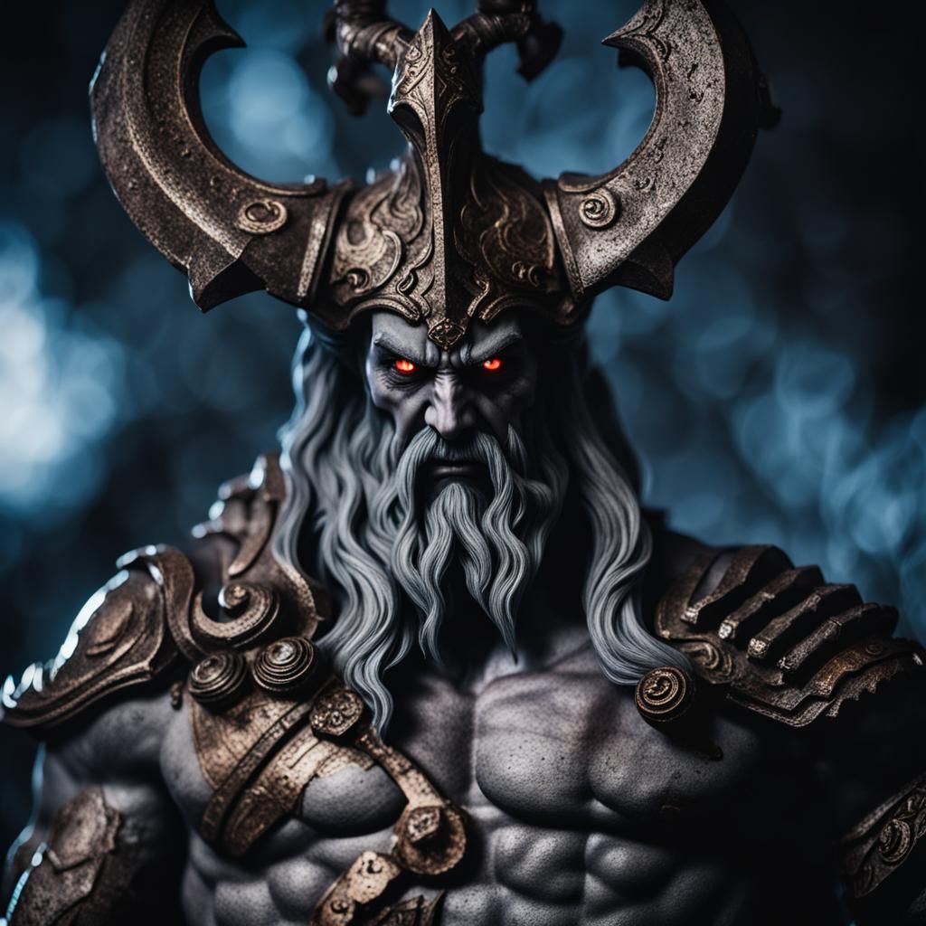 Hades, God of the Underworld: Photorealistic Portrait
