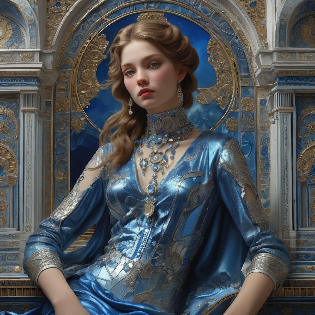 Close-Up Portrait in Photorealistic Astral Style