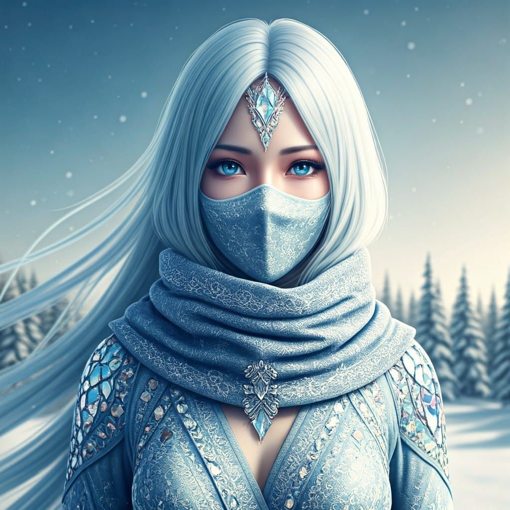 Ethereal Ninja in Winter Wonderland