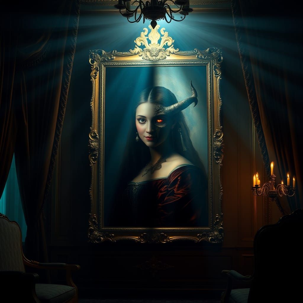 Eerie Portrait Transformation by Moonlight