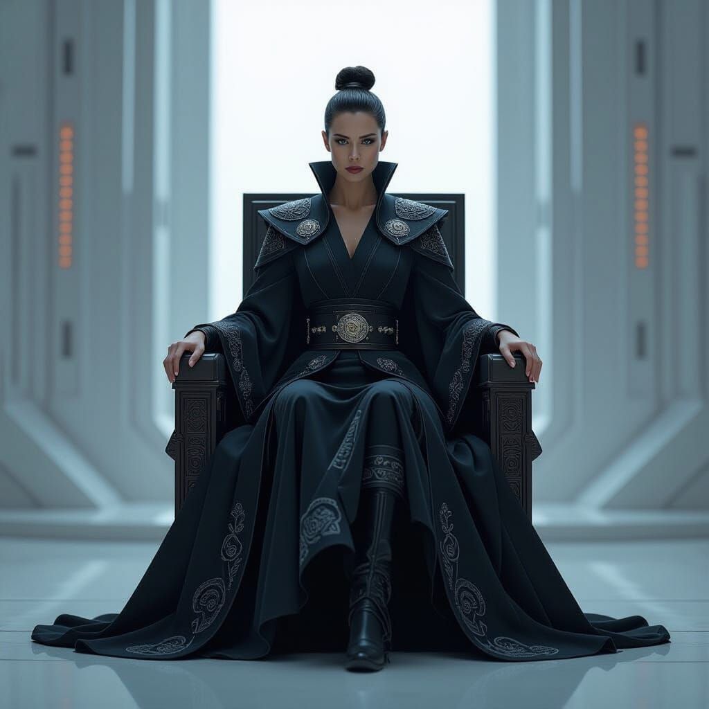Rey as Dark Empress in Throne Room