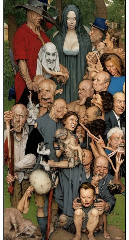 Norman Rockwell Meets Hieronymus Bosch