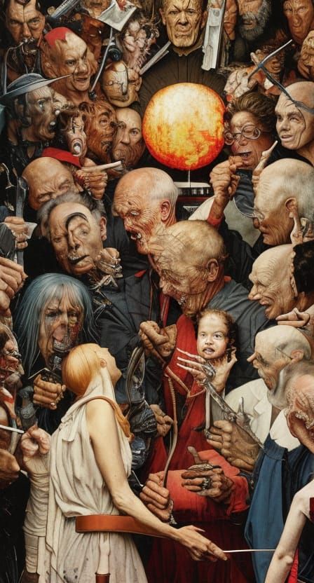 Norman Rockwell Meets Hieronymus Bosch