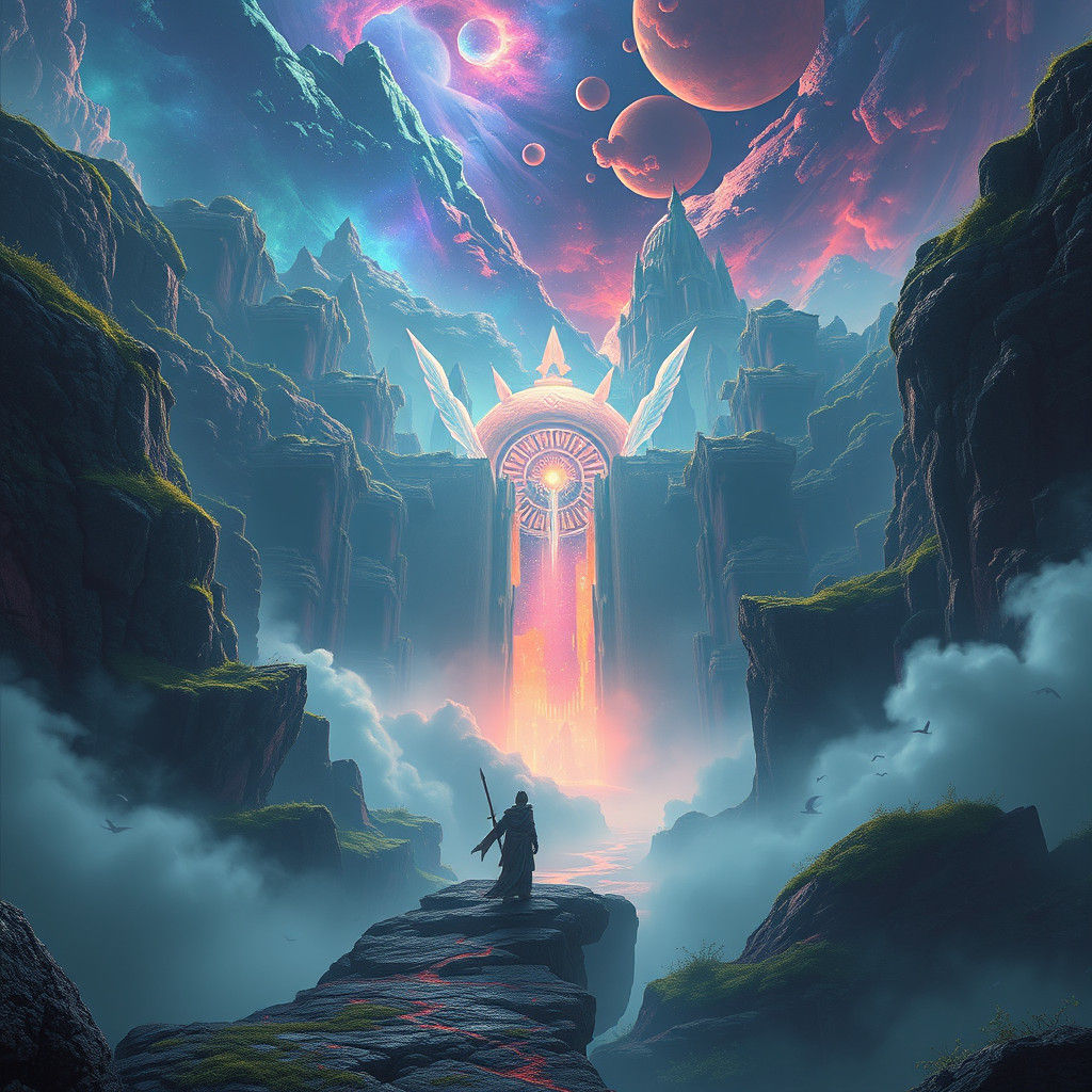 Mystical Fantasy Splash Screen Art in Unreal Engine 5