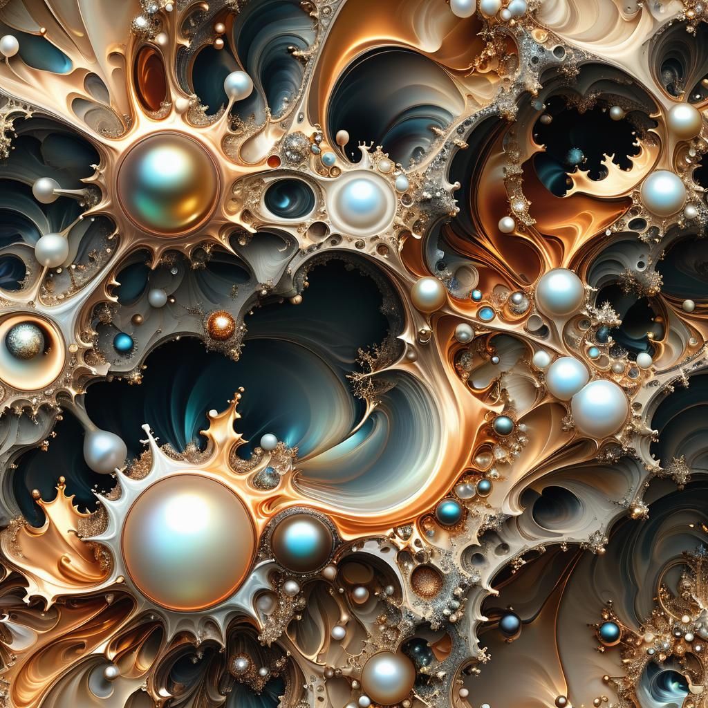 Biotic Fractal Patterns in Hyperrealistic Digital Art
