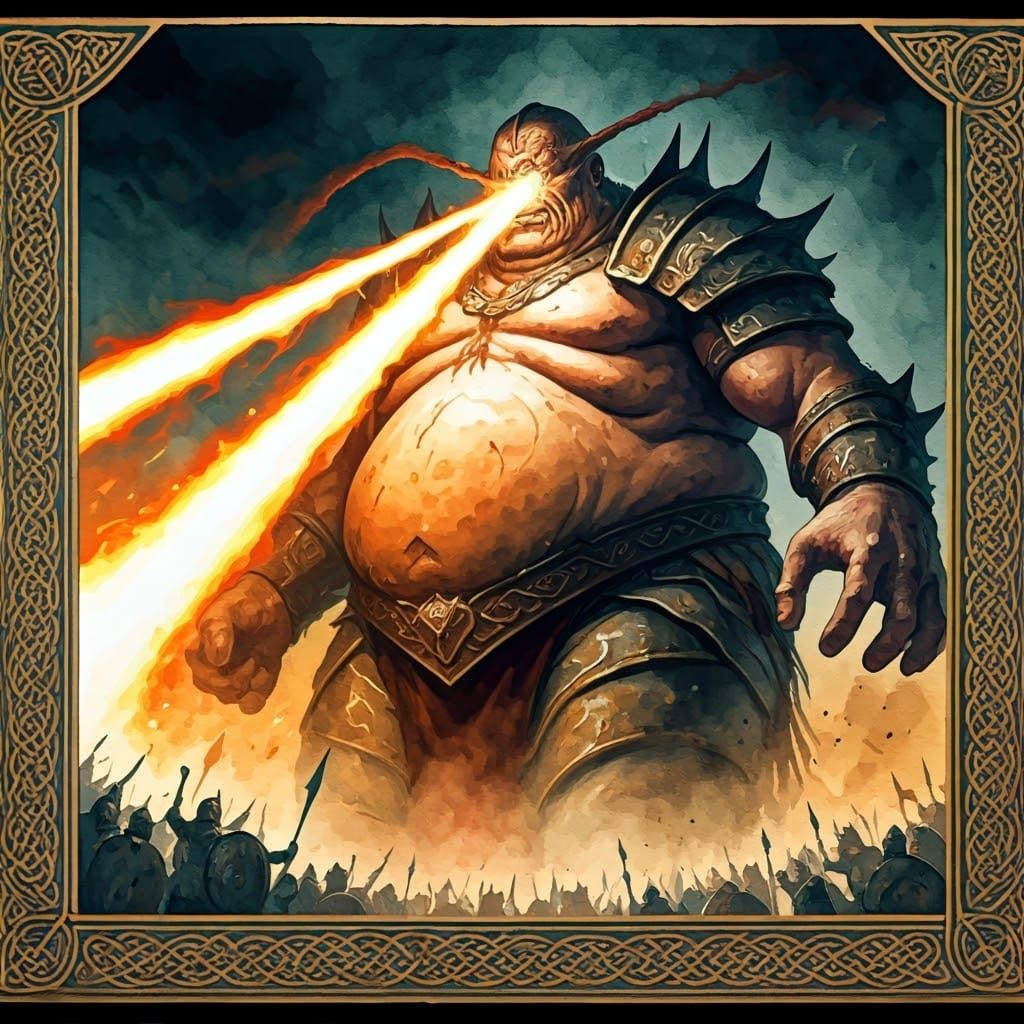 King Balor of the evil eye