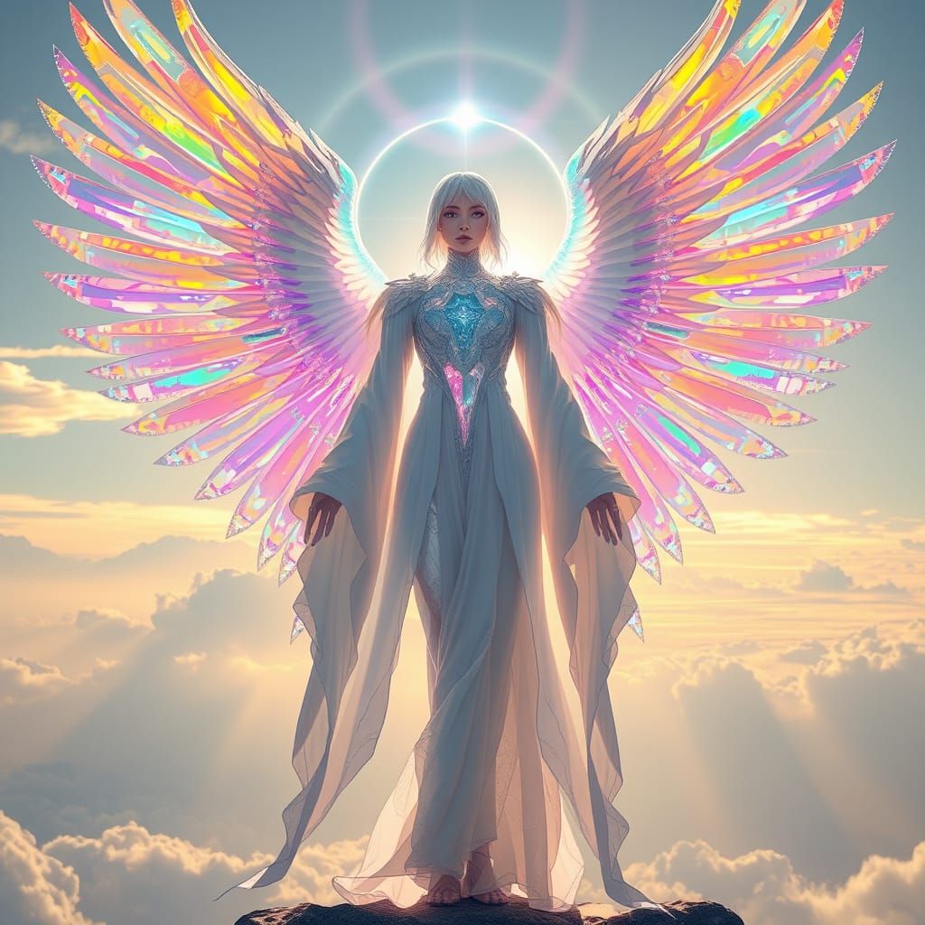 Crystalline Archangel in Rainbow Spectrum