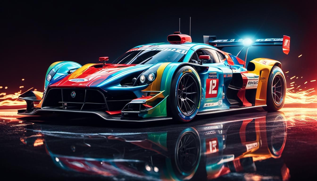 Sleek Racing Car Concept in Futuristic Detail