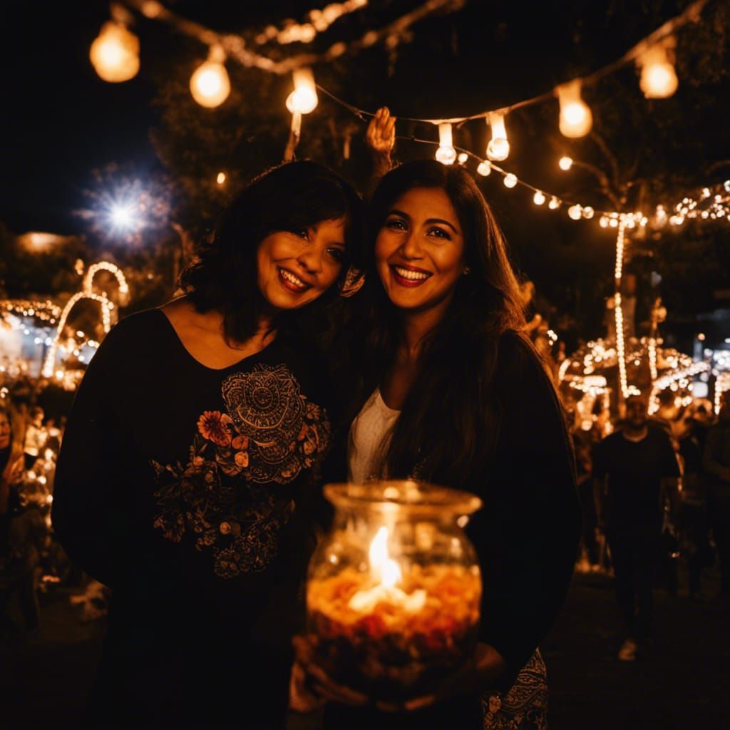 Día de los Muertos Celebration with Sugar Skull Makeup