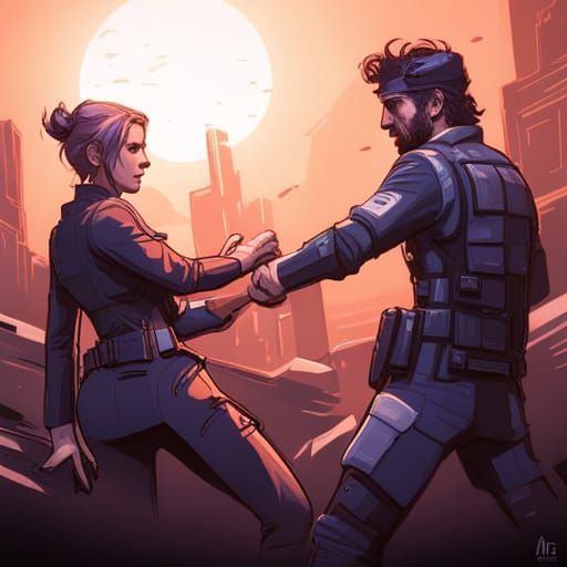 Solid Snake and Meryl Silverburgh: Dynamic Lighting