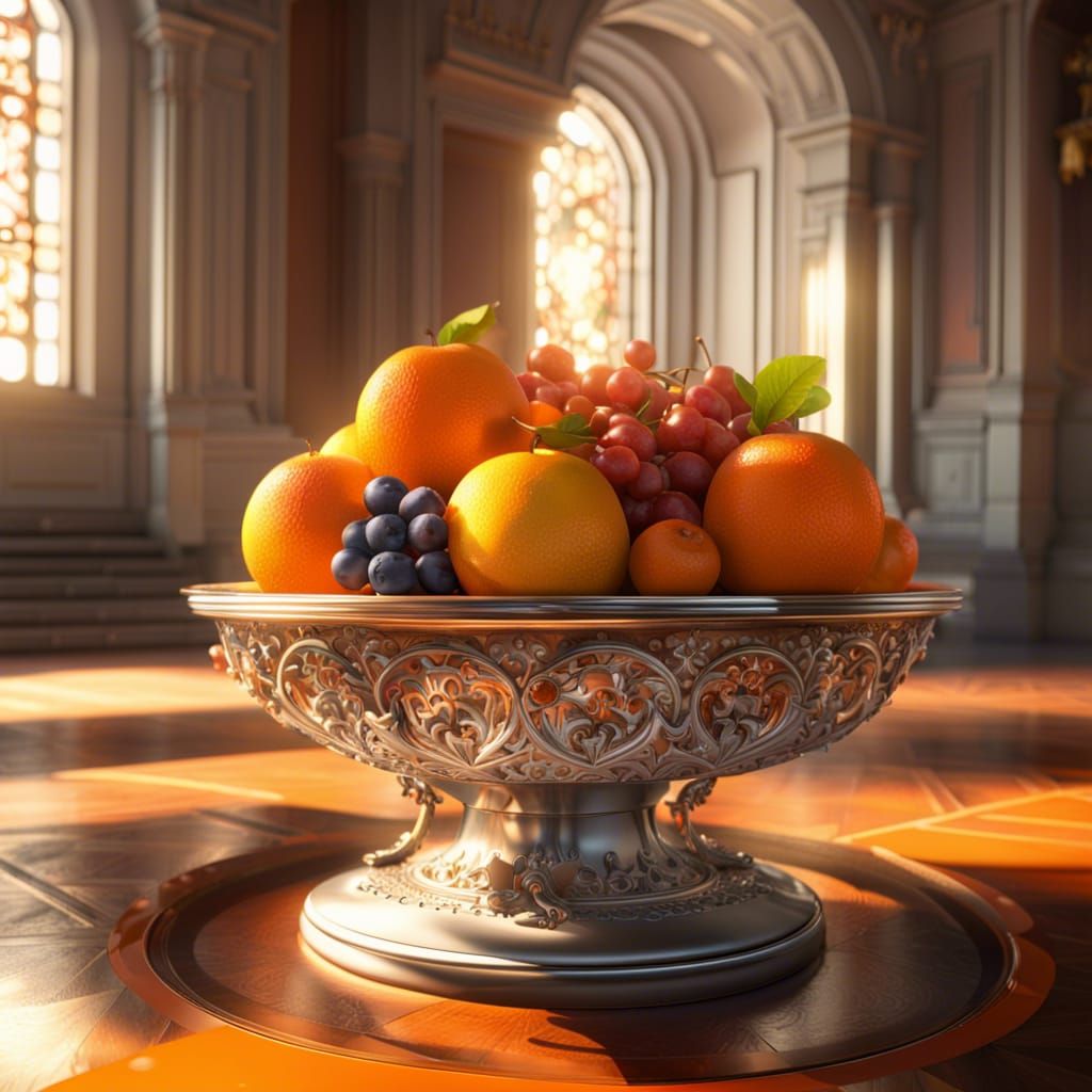 Steampunk Fruit Bowl Still Life in Unreal Engine