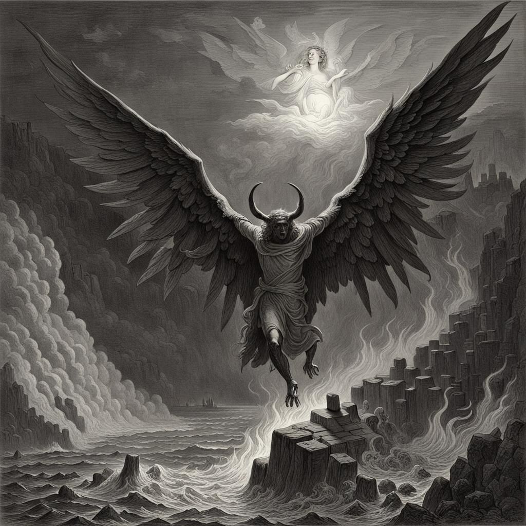 Fiery Angel Watched by the Devil