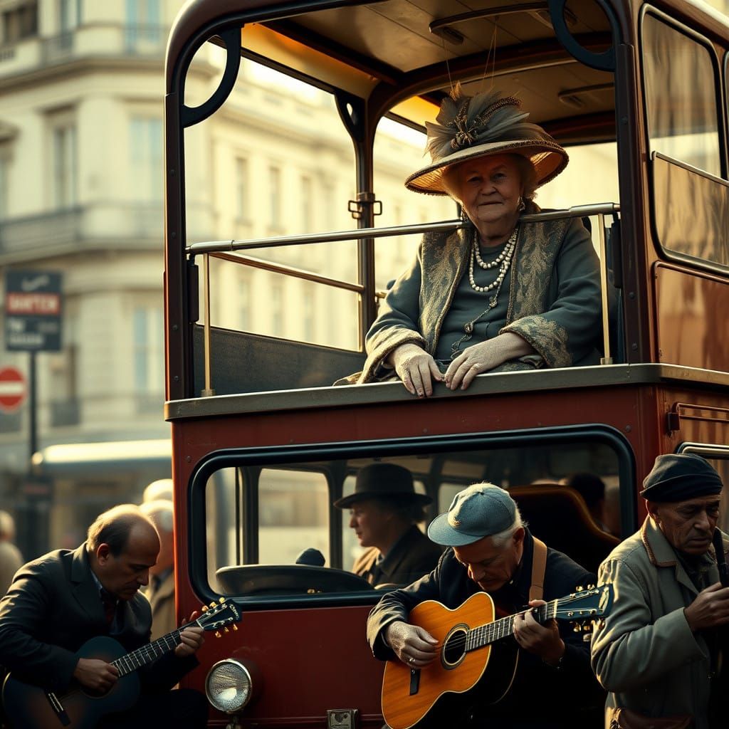 Regal London Tourist Scene in Cinematic Style