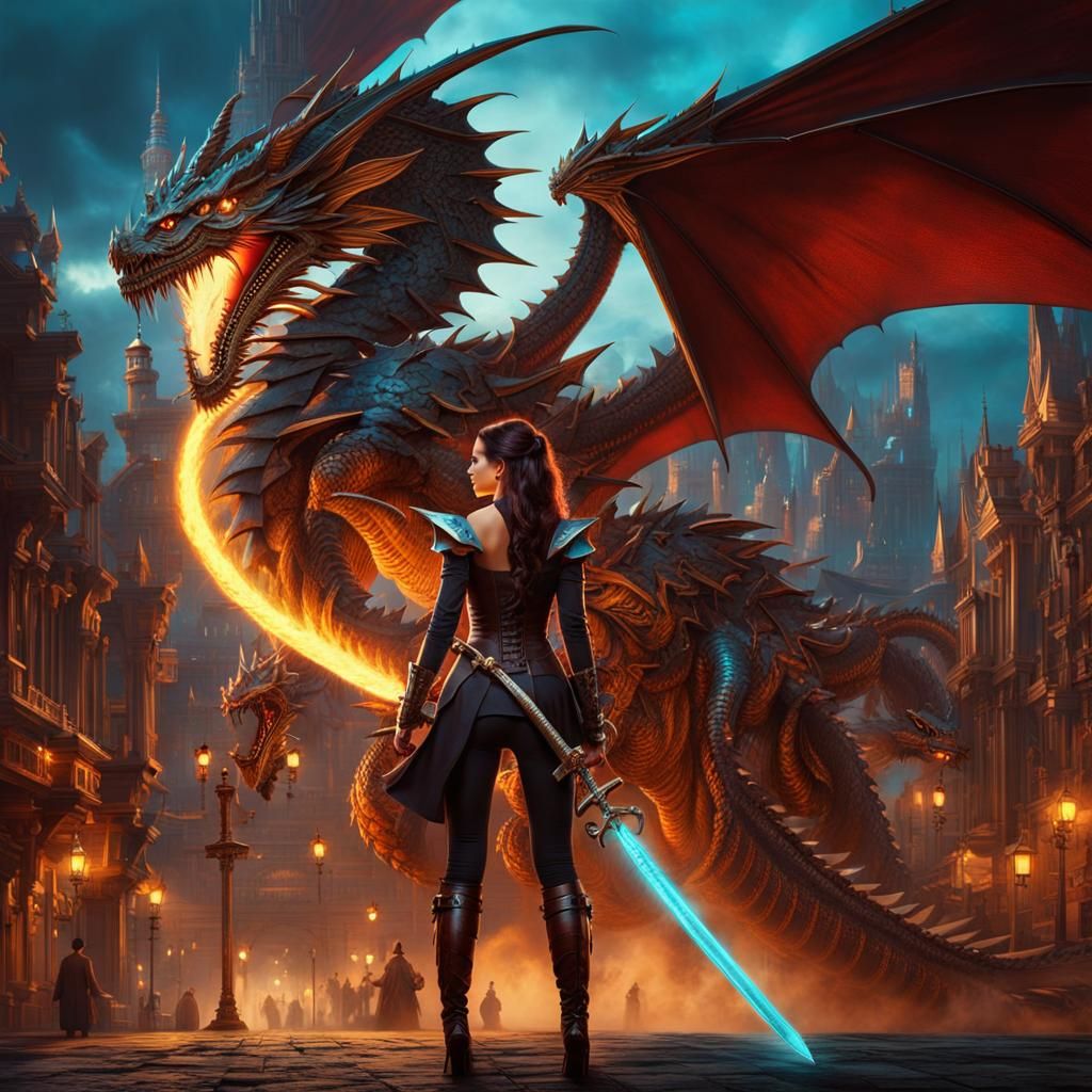 A variation of a theme: "It is a mechanical monster! I knew there are no real dragons when i bought that welding sword."