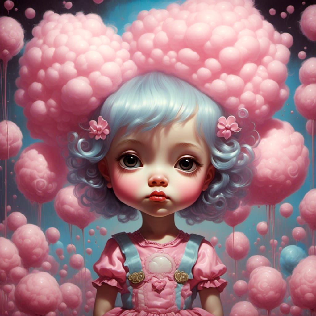 Fluffy sweet Cotton candy