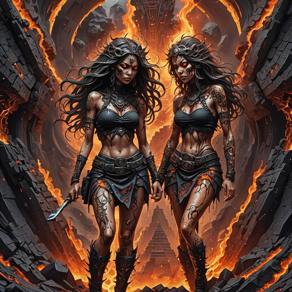 Goddess of Death at Hell's Gate: Graffiti Art