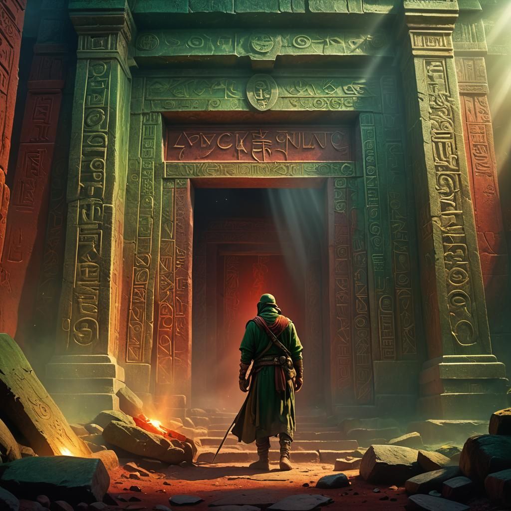 Archaeologist Uncovers Ancient Tomb in Dramatic Concept Art