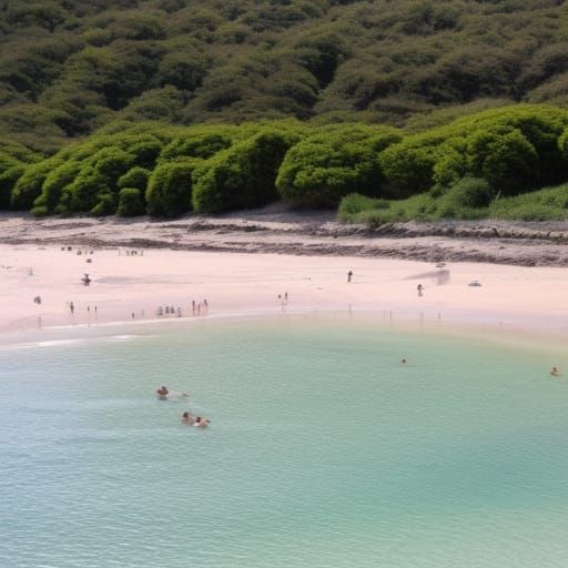 Picturesque Naturist Beach Scene