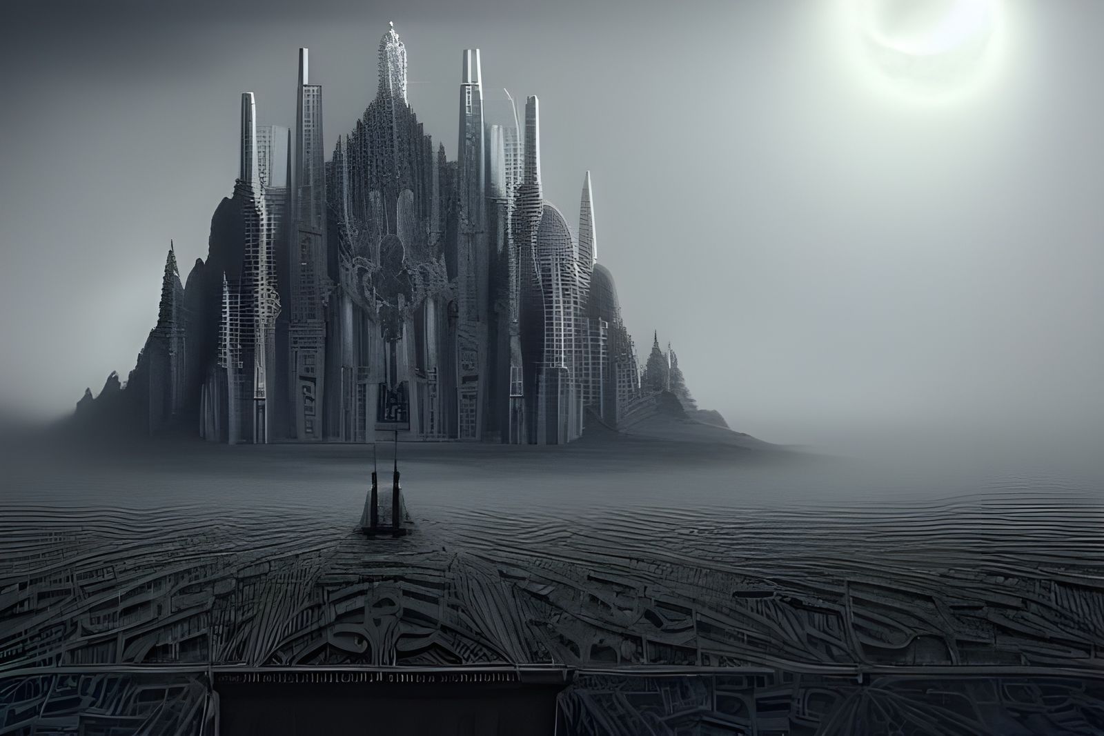 Op Art: Maximalist Digital Matte Painting