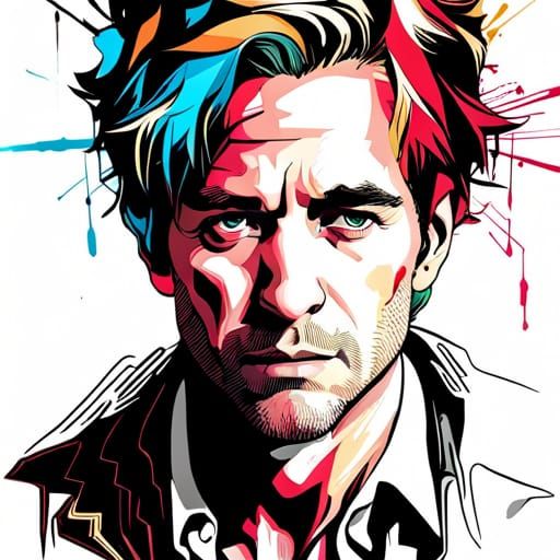 John Constantine Portrait in Vibrant Detail