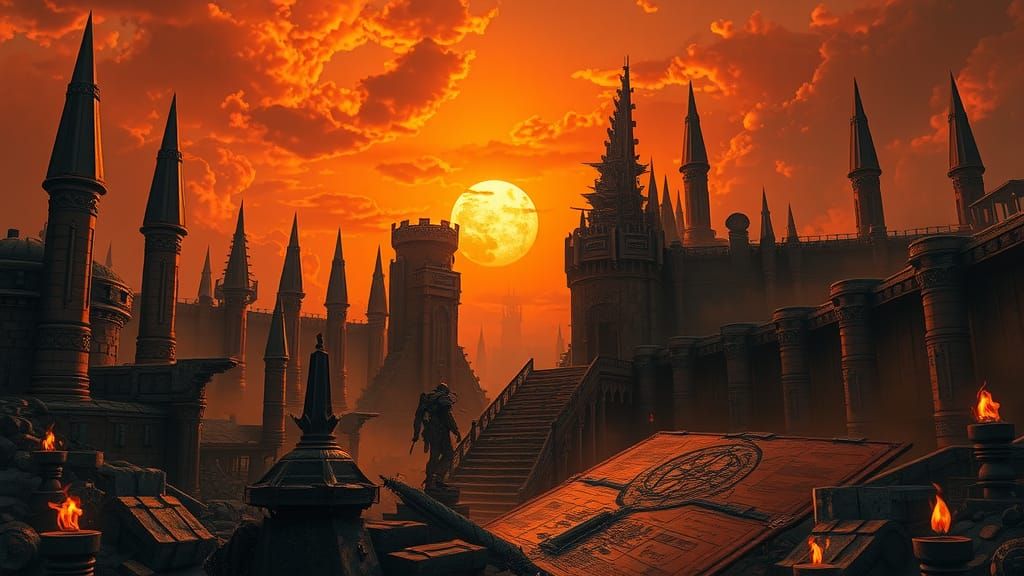 Warhammer 40k Architecture: Apocalyptic Sci-Fi Art