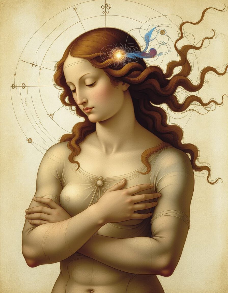 Human Consciousness as Da Vinci-Inspired Art