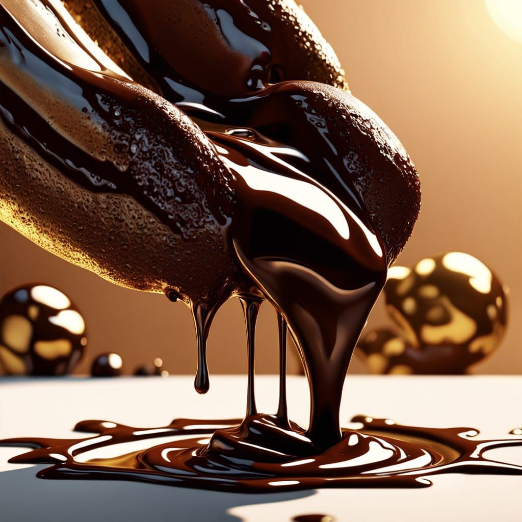 Surreal Chocolate Dream in Salvador Dali Style