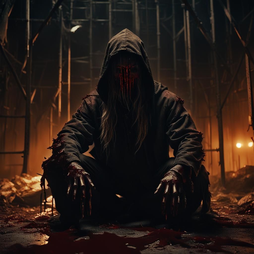 Ominous Horror Character in Cinematic Still