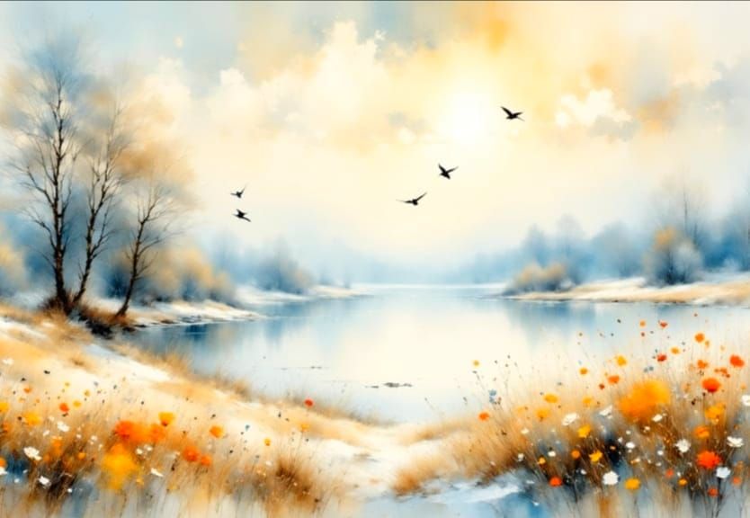 Sweet Serenity, a Soft Dreamy Landscape