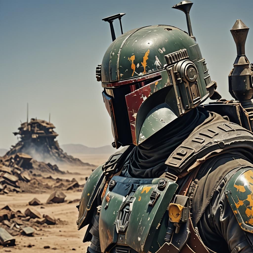 Boba Fett in Post-Apocalyptic Wasteland