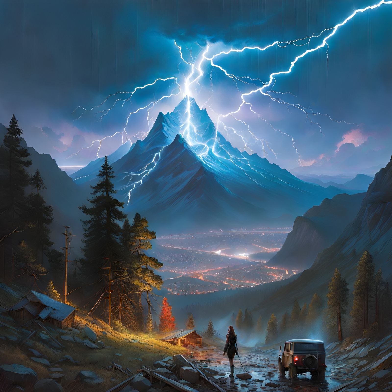 Electrical Being Emerges From Lightning Strike