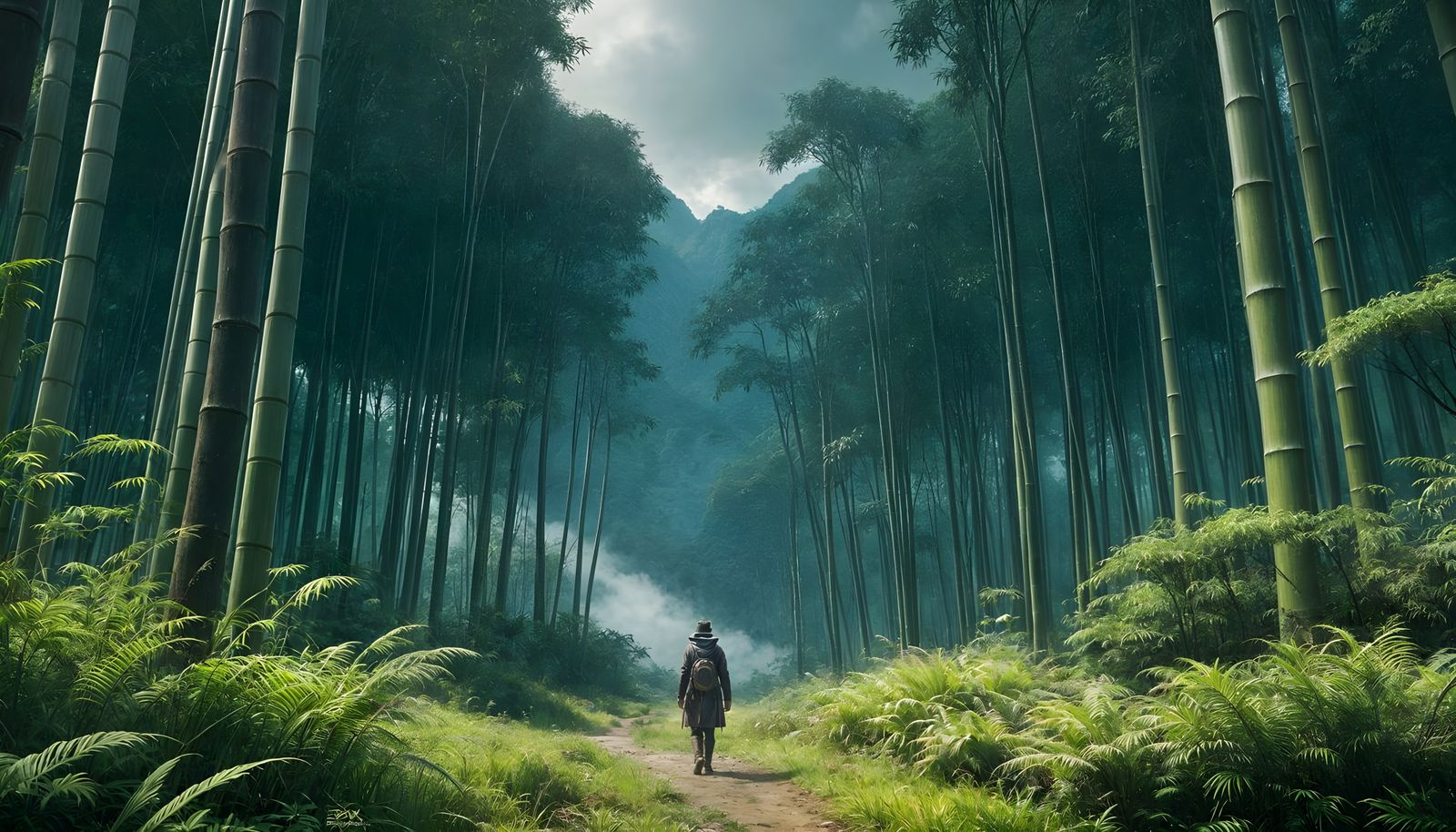 Epic Cinematic Bamboo Forest in Stunning Digital Art