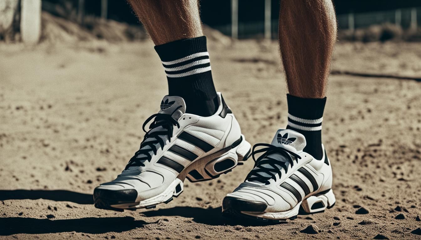 Hyperrealistic Legs in Nike TN and Adidas Socks