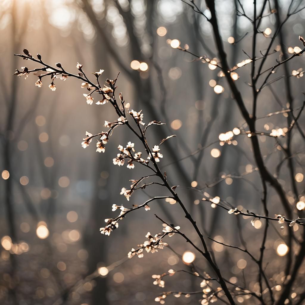 Evocative Photo of Longing with Natural Bokeh