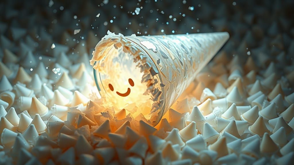 Hyper-Realistic CGI Melting Ice Cream Cone