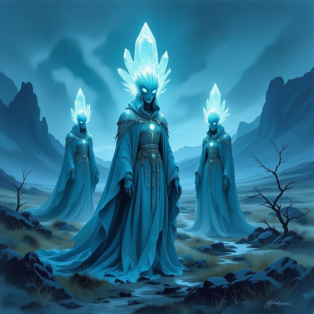 Ethereal Aliens in Macbeth's Scottish Landscape