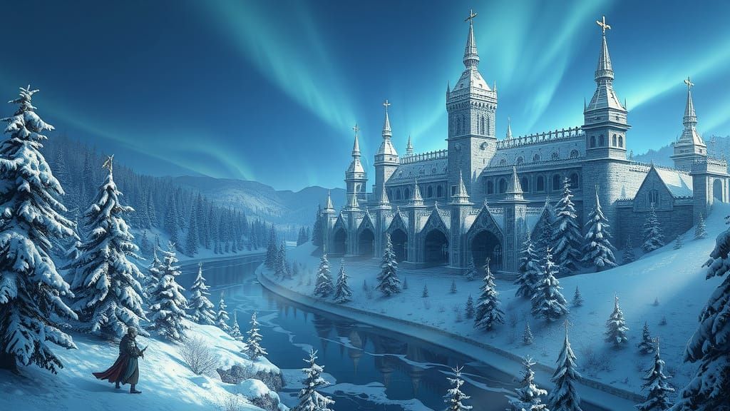 Enchanted Winter Kingdom in Frosty Splendor
