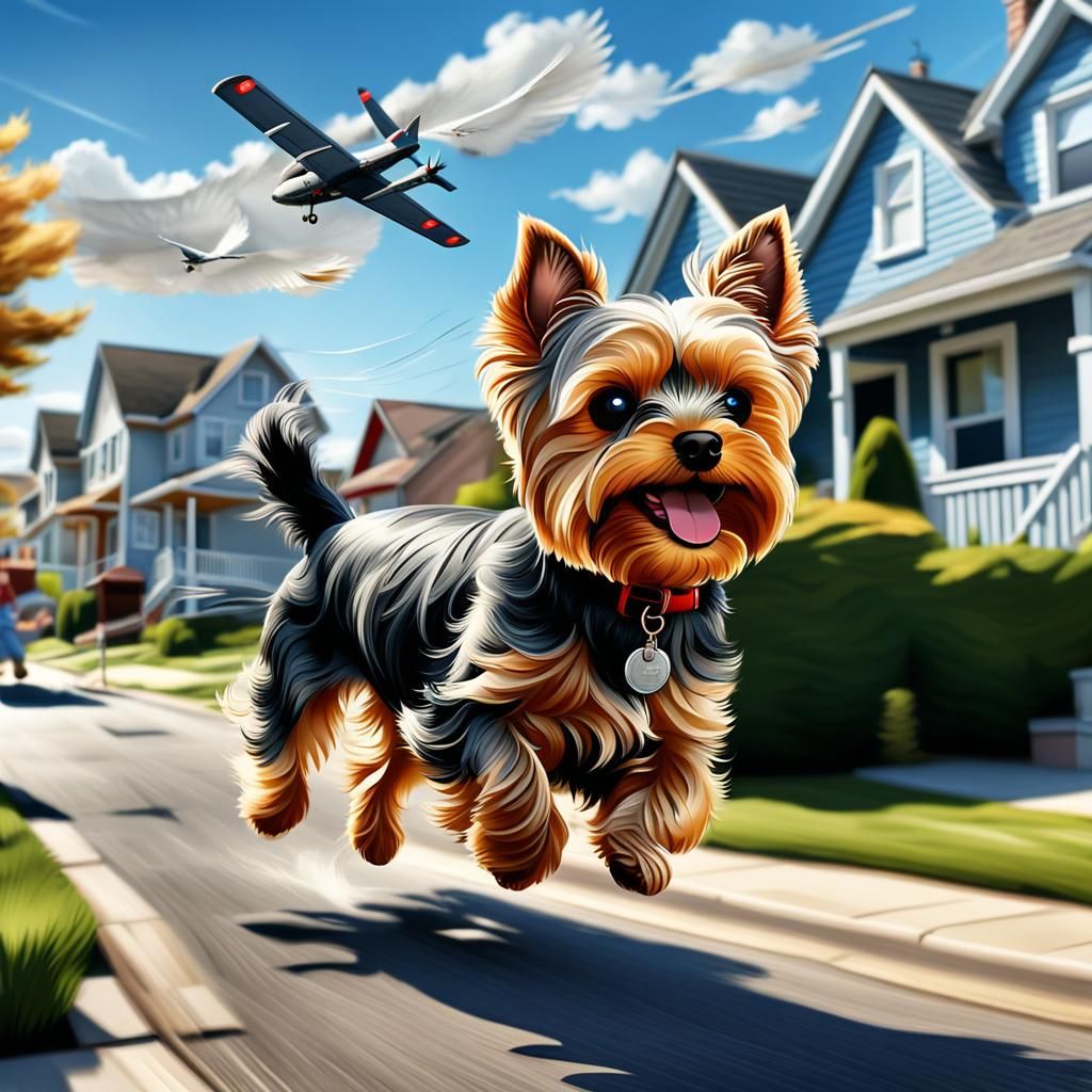 Soaring Yorkie