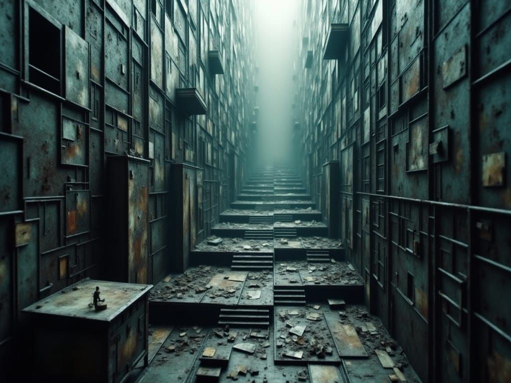 Surreal Maze of Abstract Paradoxes