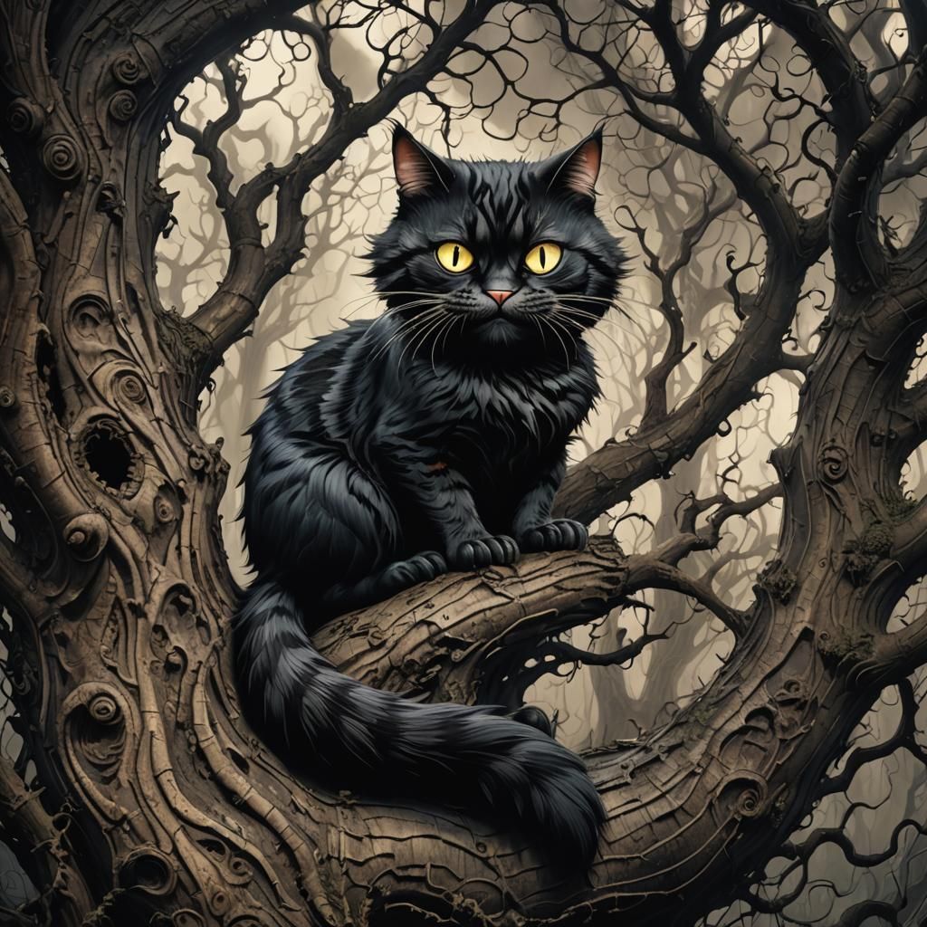 Demonic, but cute, Cheshire Cat